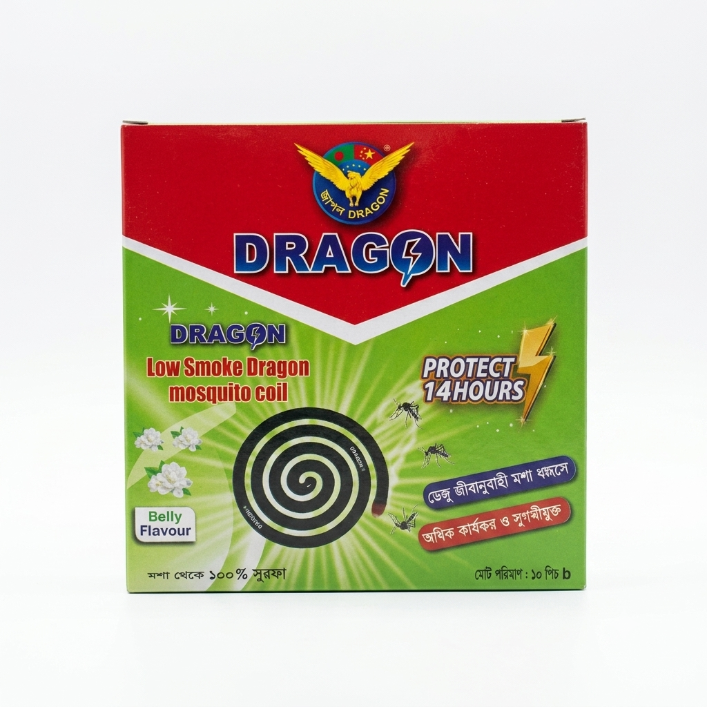 Dragon Low Smoke Mosquito Coil - Belly Flavour